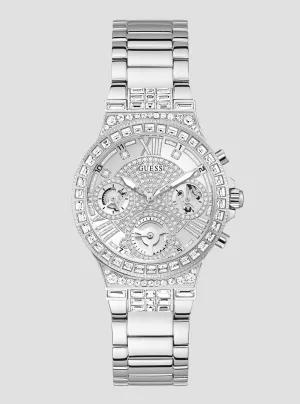 Silver Crystal Moonlight Watch