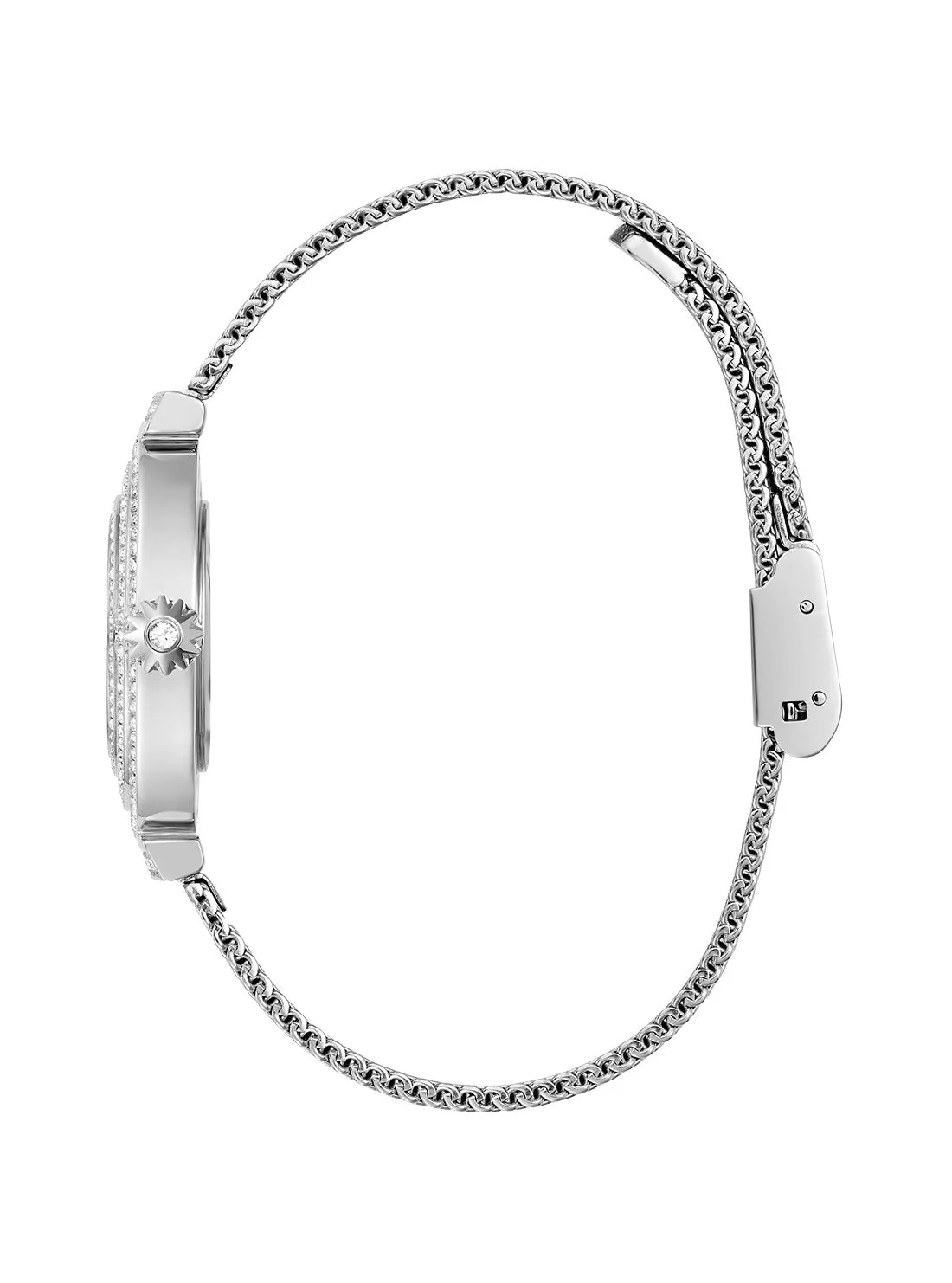 Silver Dream Crystal Mesh Watch