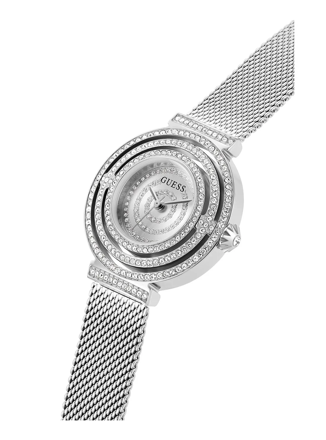 Silver Dream Crystal Mesh Watch