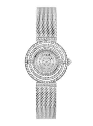 Silver Dream Crystal Mesh Watch