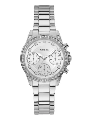 Silver Gemini Crystal Watch