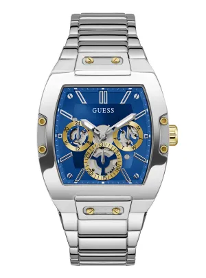 Silver Phoenix Rectangle Link Watch