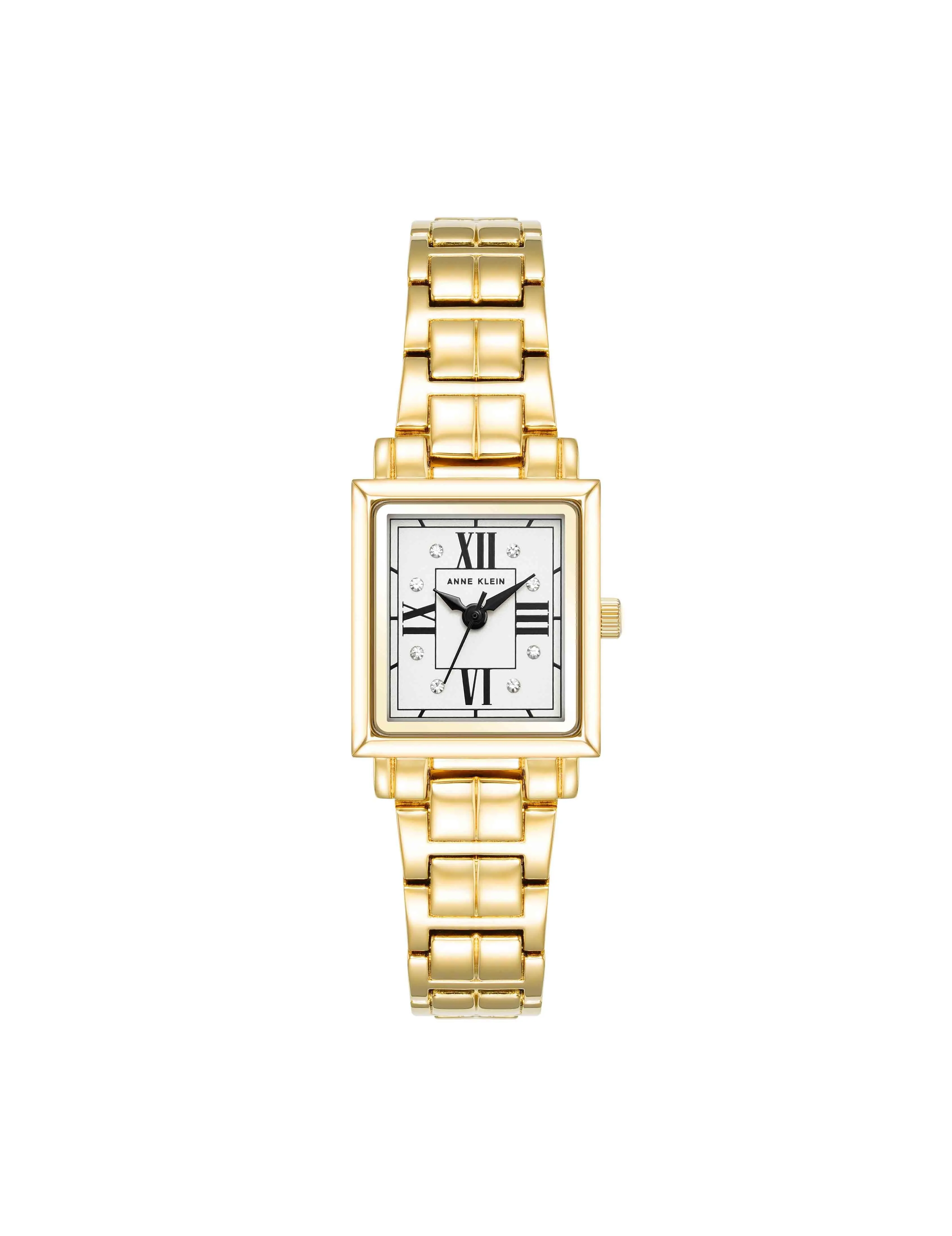 Square Watch With Premium Crystal Accents - Sale