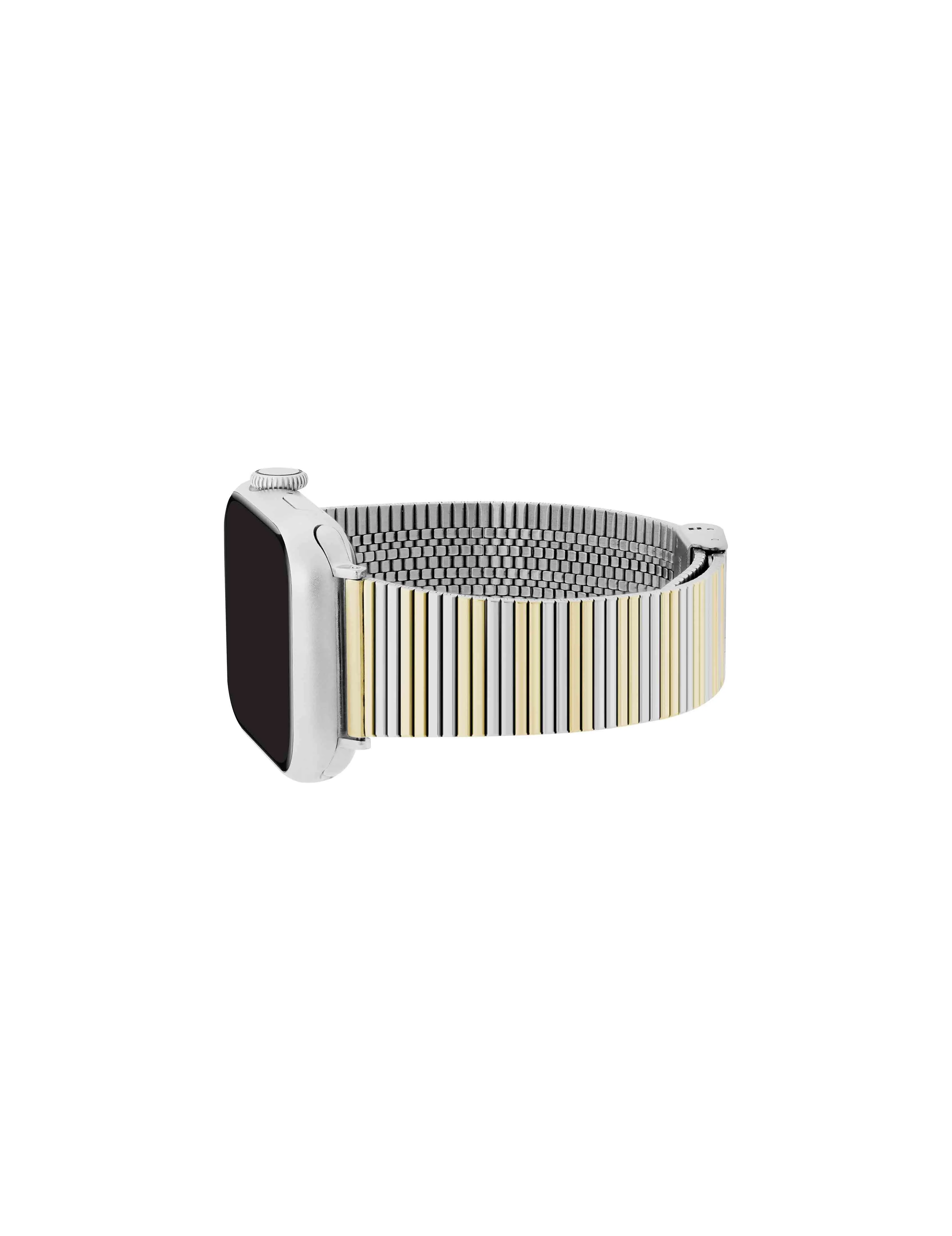 Stainless Steel Band with Sliding Buckle Closure for Apple Watch®
