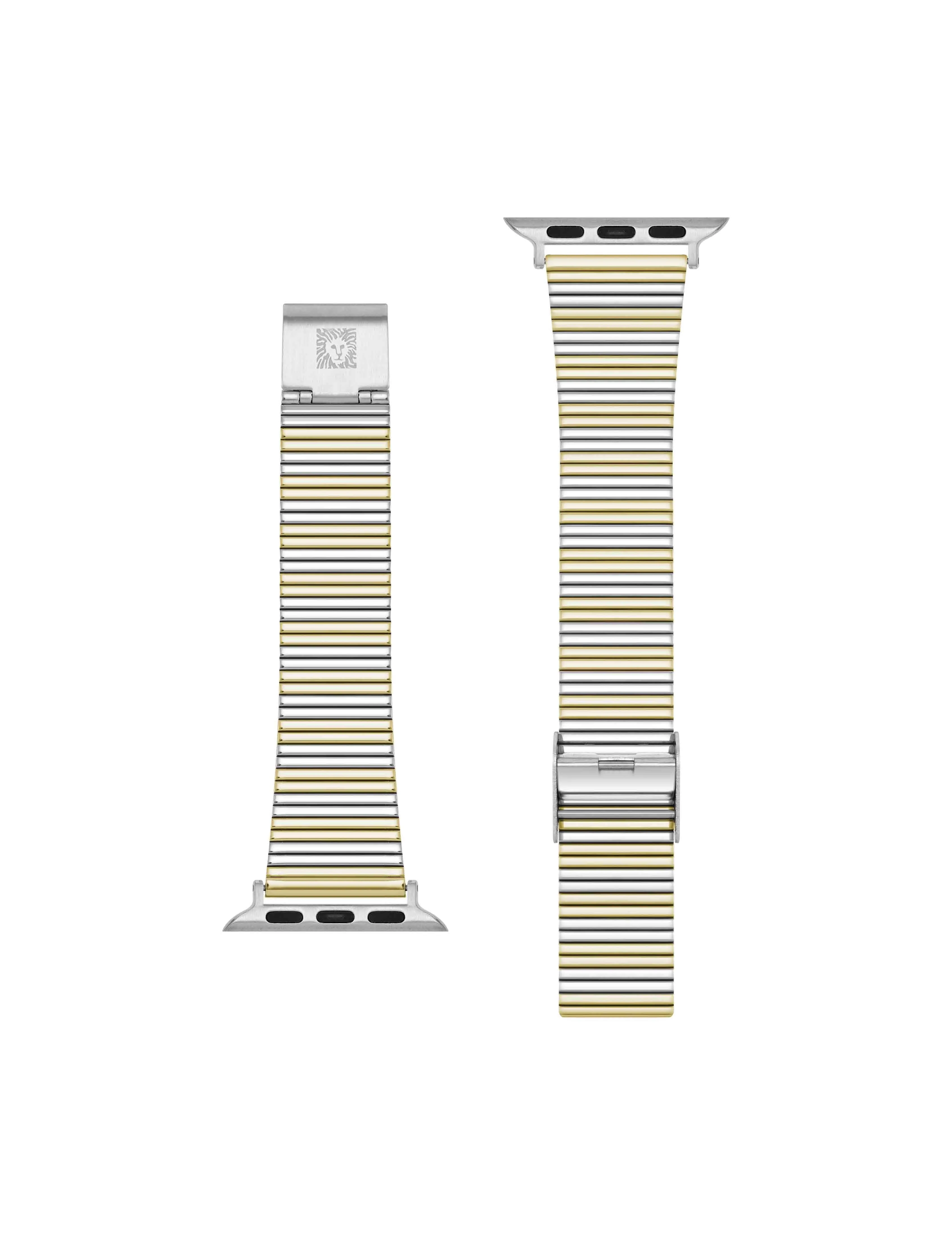 Stainless Steel Band with Sliding Buckle Closure for Apple Watch®