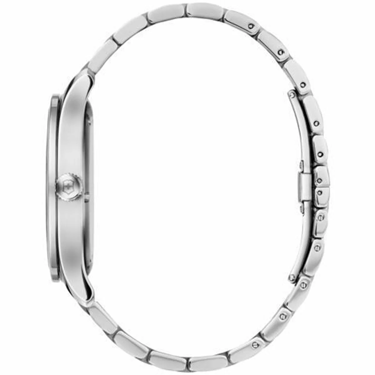 Swiss Army Men's Bracelet Watch - Alliance Black Dial Stainless Steel | 241801