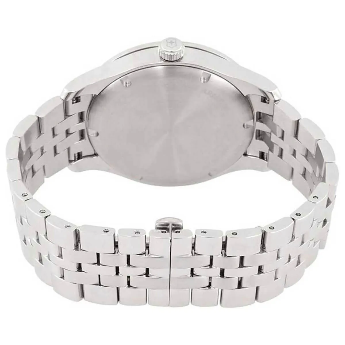 Swiss Army Men's Bracelet Watch - Alliance Black Dial Stainless Steel | 241801
