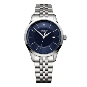 Swiss Army Men's Bracelet Watch - Alliance Quartz Blue Dial Stainless Steel | 241802