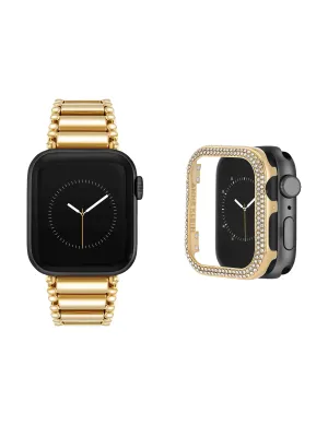 Tapered Link Band and Premium Crystal Protective Case Bundle
