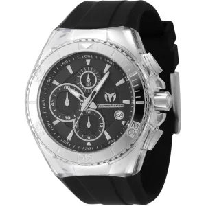 Technomarine Men's Watch - Cruise Star Chrono Black Dial Silicone Strap | TM-122024