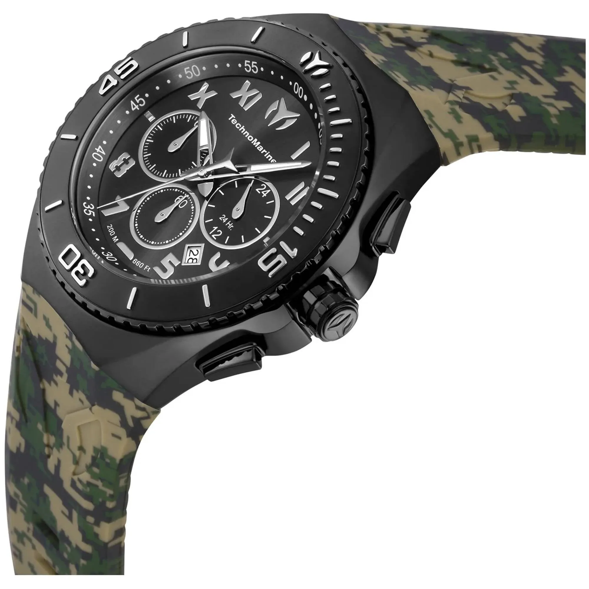 Technomarine Men's Watch - Manta Ocean Chronograph Gunmetal Dial Strap | TM-221044