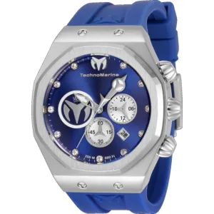 Technomarine Men's Watch - Reef Sun Quartz Chrono Silver and Blue Dial | TM-520001