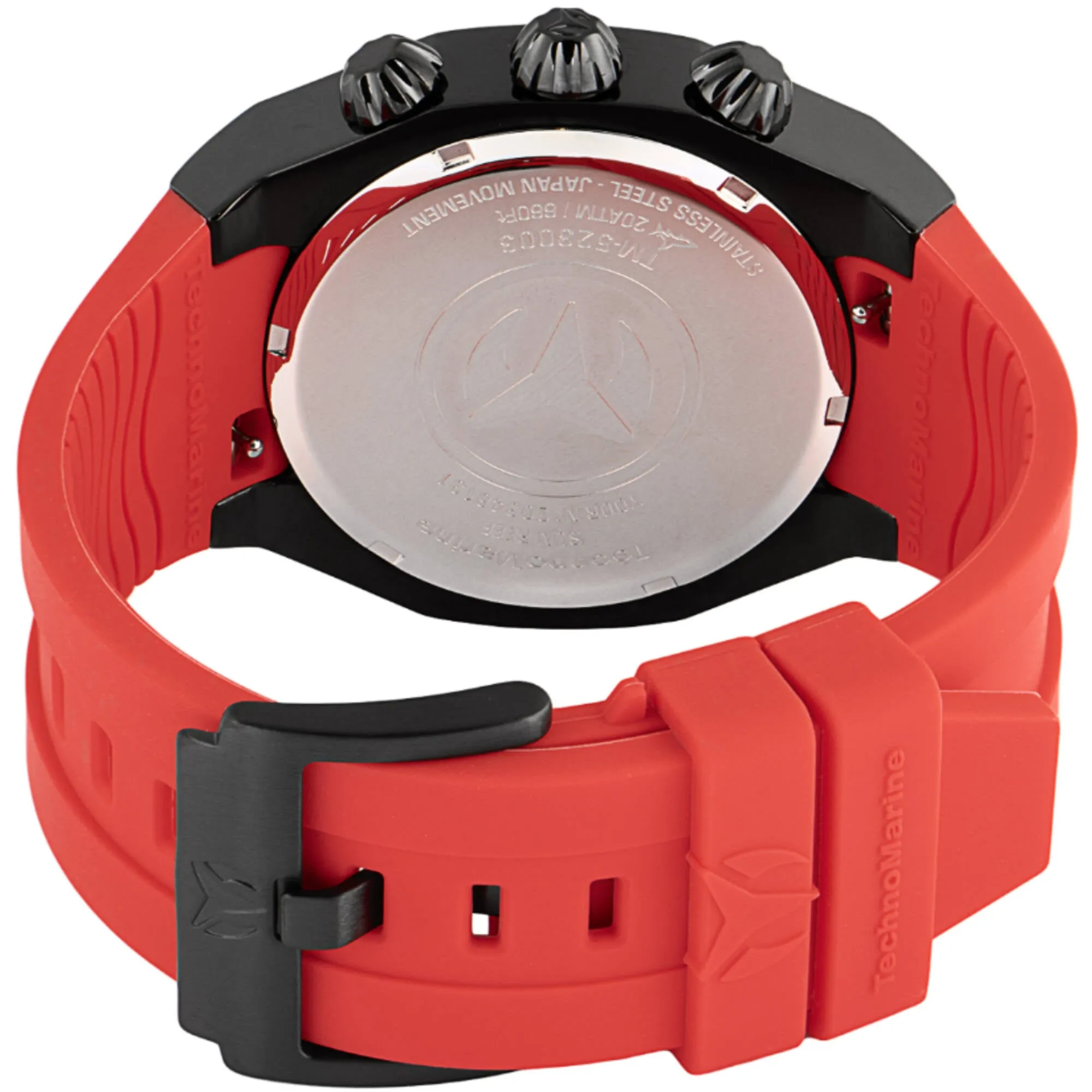 Technomarine Men's Watch - Reef Sun Quartz Chronograph Red Silicone Strap | TM-523003