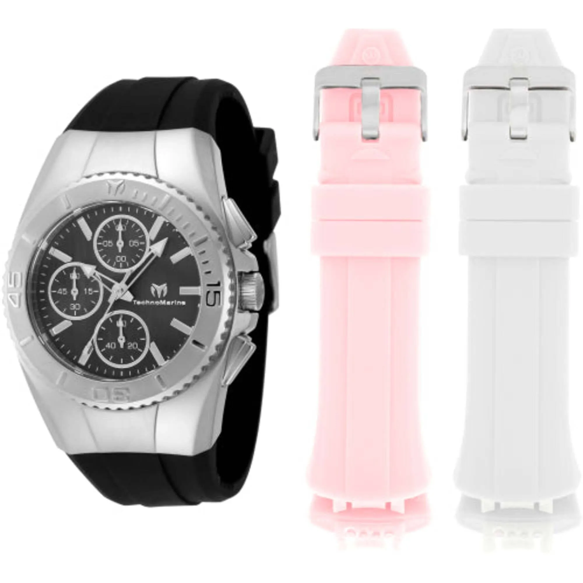 Technomarine Women's Watch - Cruise Original Black Dial Silicone Strap | TM-124033