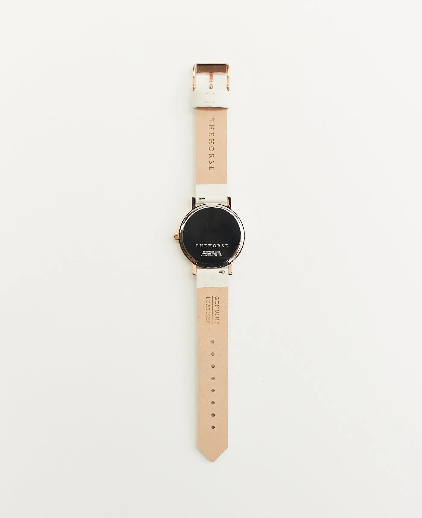 The Mini Original: Rose Gold Case / White Dial / Milk Leather