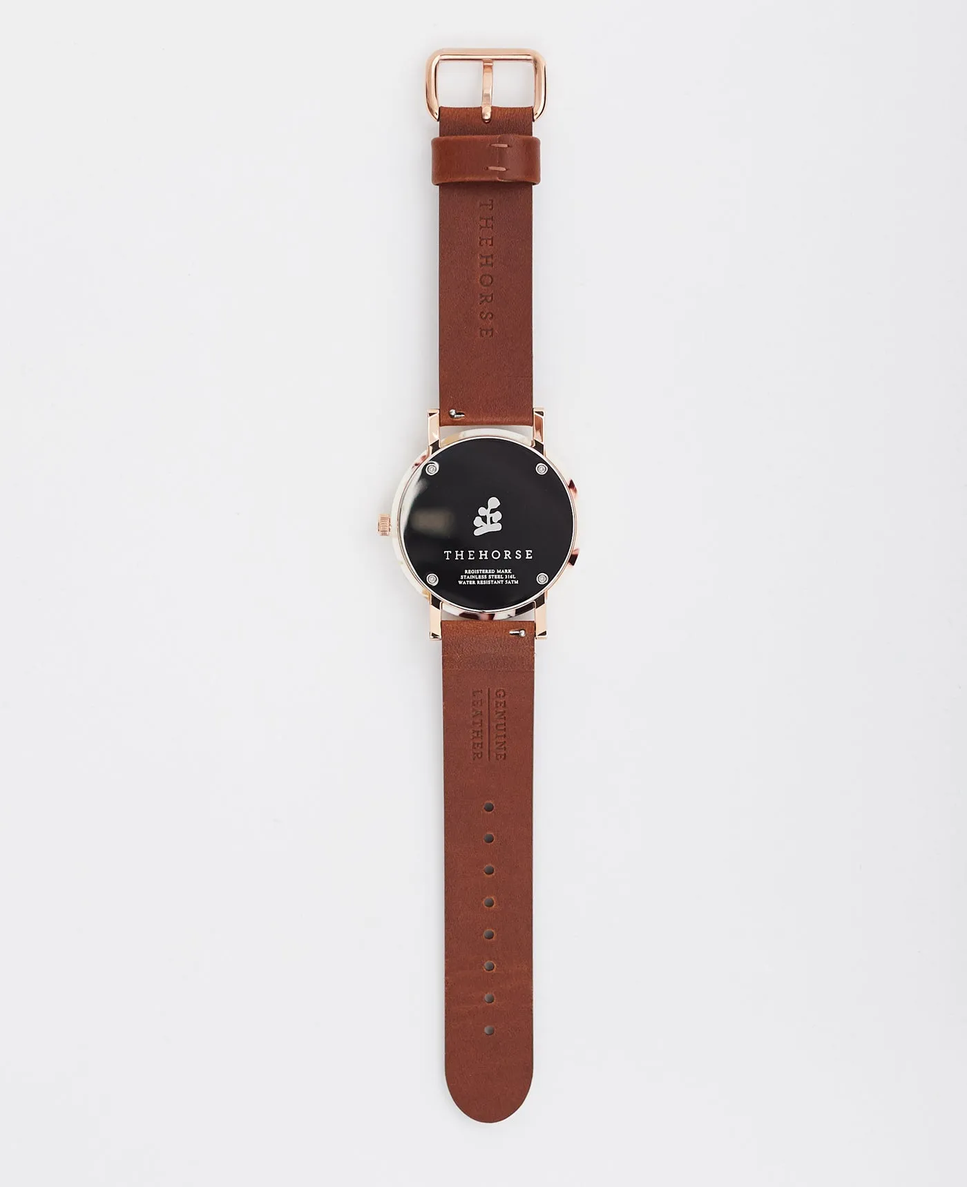 The Resin: White Nougat Case / White Dial / Tan Leather