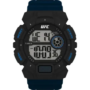 Timex Men's Digital Watch - UFC Striker Chronograph Navy Blue Resin Strap | TW5M53500