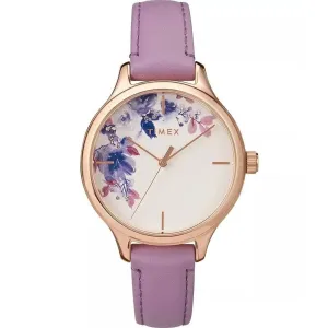 Timex Women's Watch - Crystal Bloom Quartz Beige with Flower Dial Strap | TW2T78300