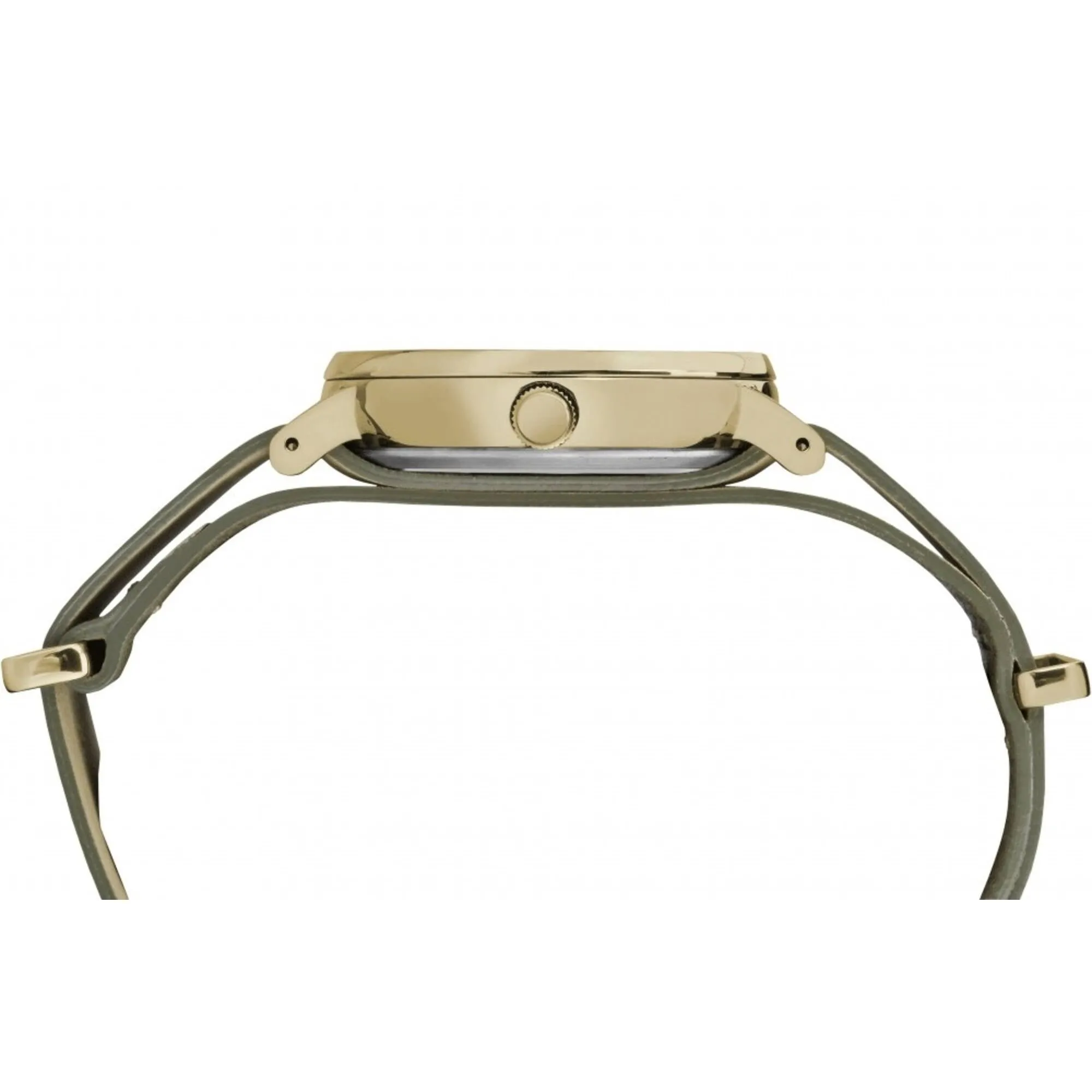 Timex Women's Watch - Fairfield Quartz Cream Dial Green Leather Strap | TW2P98500