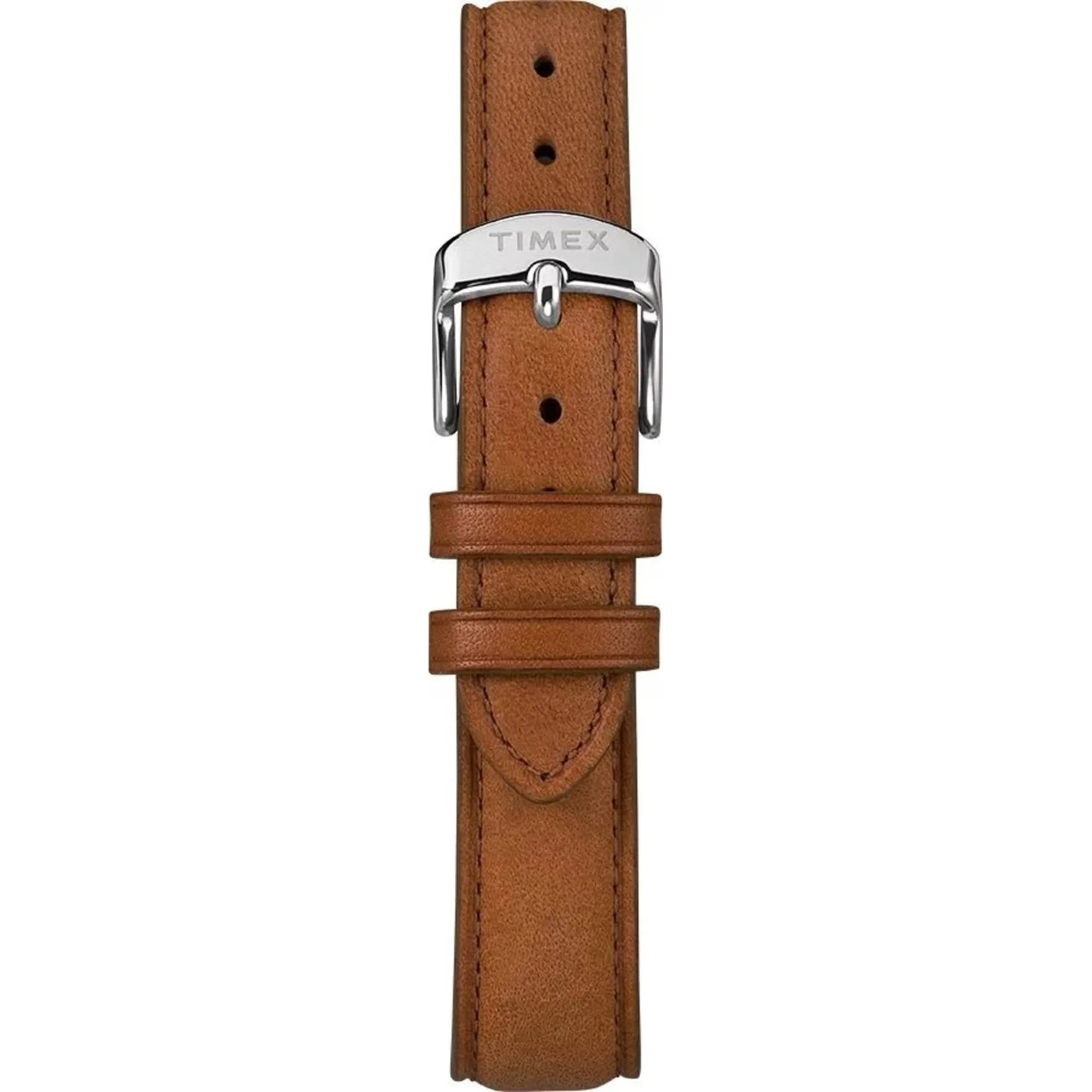 Timex Women's Watch - Meriden Quartz Silver Tone Dial Brown Leather Strap | TW2R89600