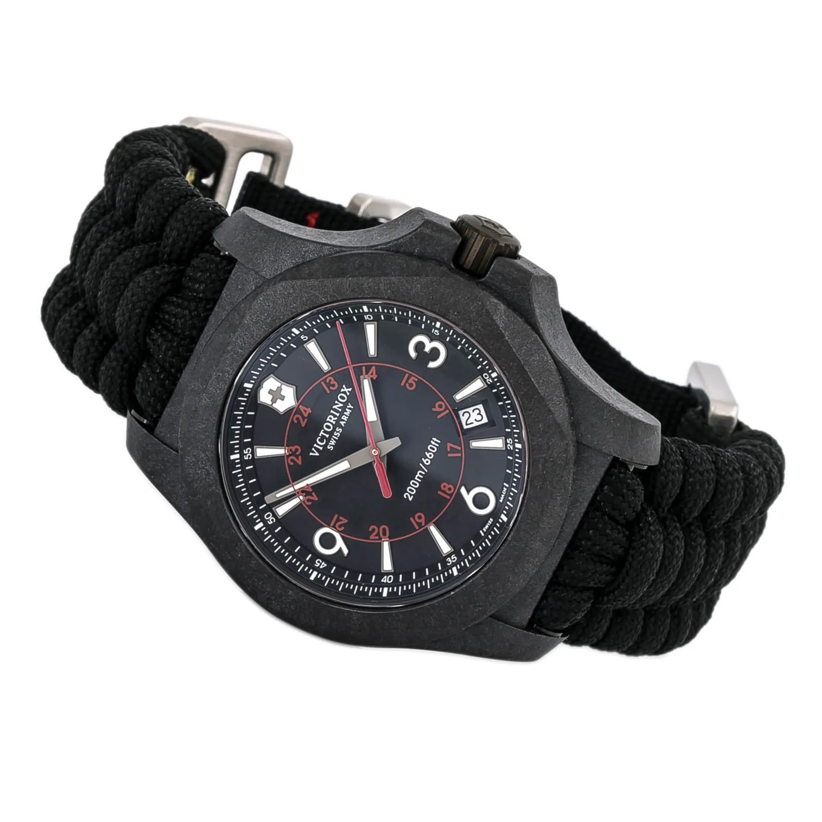 Victorinox Swiss Army 241776 I.N.O.X. Carbon Black Dial Men's Watch Set