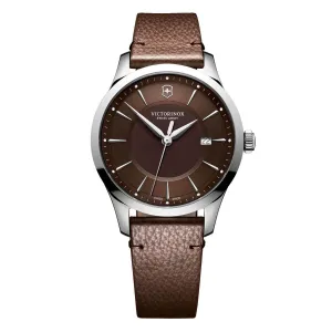 Victorinox Swiss Army Alliance Brown Dial Leather Men's Watch 241805