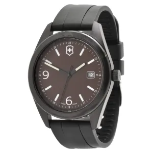 Victorinox Swiss Army Men's Watch - Garrison Brown Dial Black Strap Date | 26077.CB