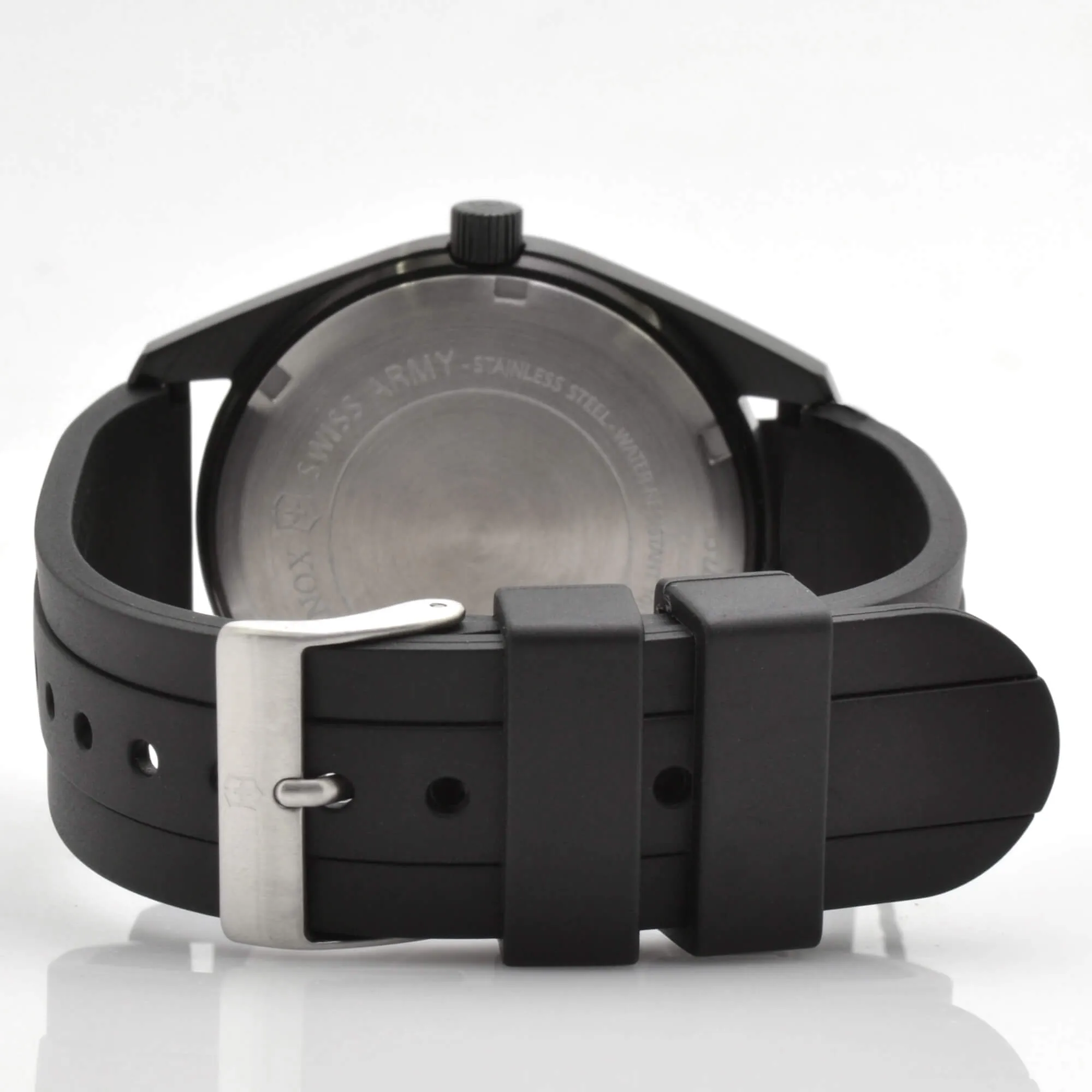 Victorinox Swiss Army Men's Watch - Garrison Brown Dial Black Strap Date | 26077.CB