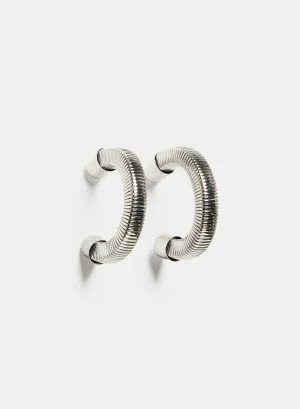 Watch Chain Hoop Earrings