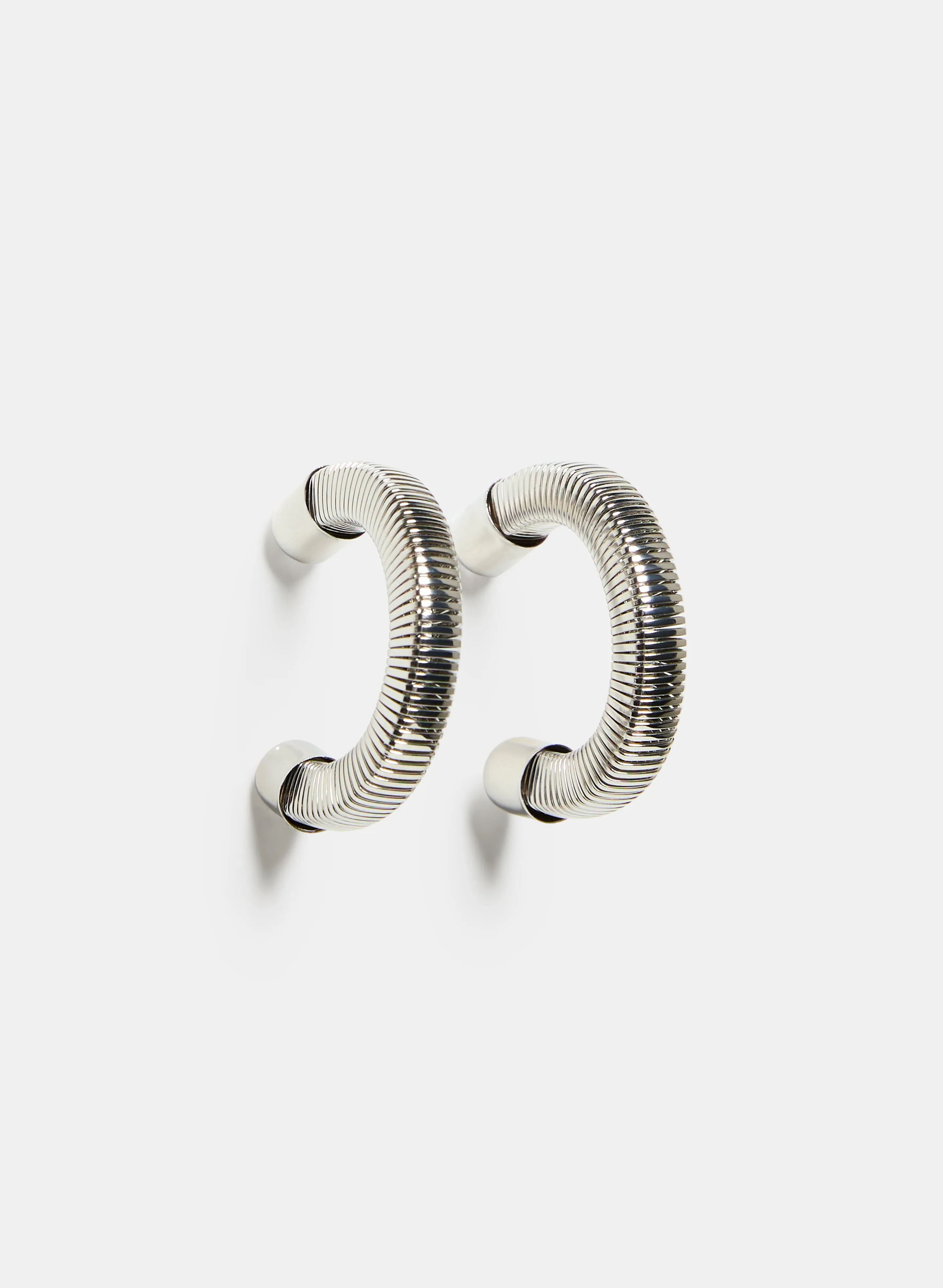 Watch Chain Hoop Earrings