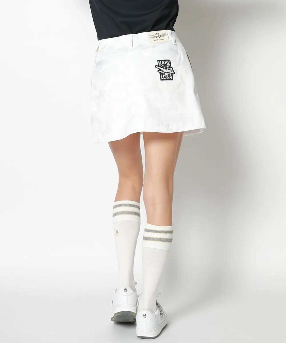 Women's Gauge Pleats Skirt White