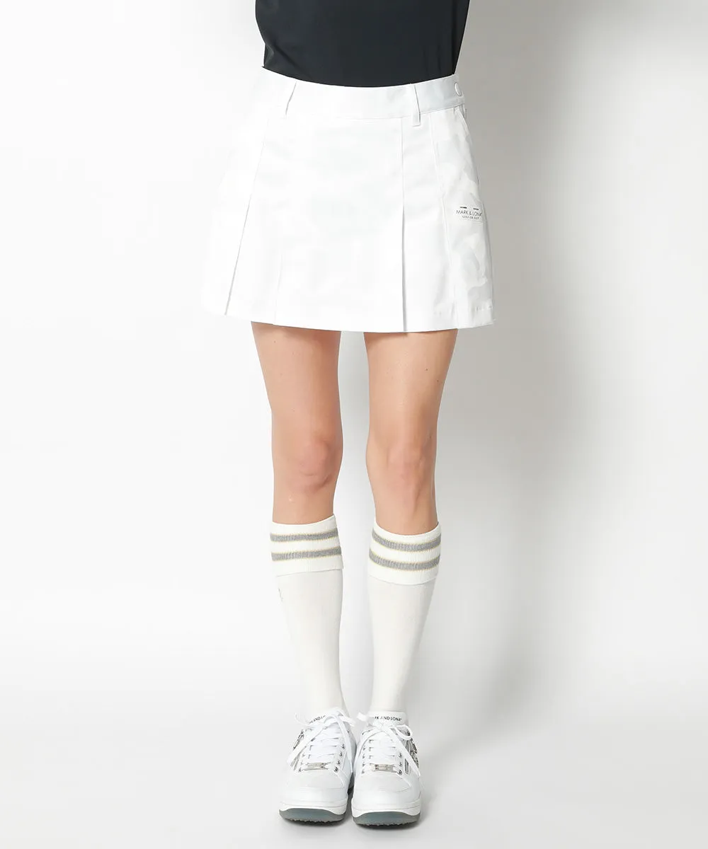 Women's Gauge Pleats Skirt White