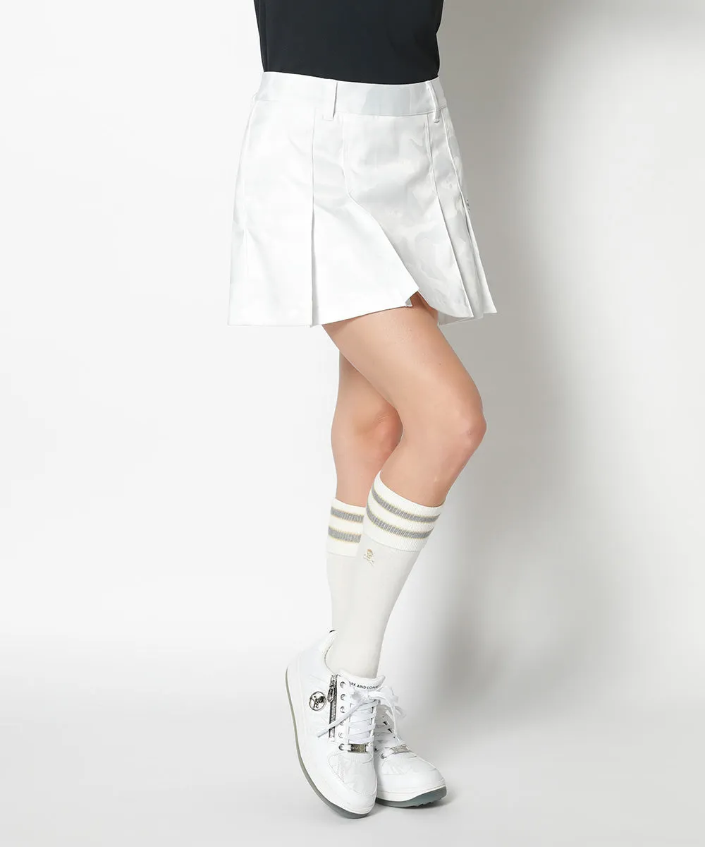 Women's Gauge Pleats Skirt White