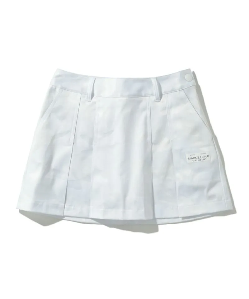 Women's Gauge Pleats Skirt White
